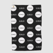 De Stap van de Logo van de douane Twee en herhaalt Golfhanddoek (Voorkant)