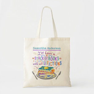 De Stapel van de Humor van lezers van Boeken met d Tote Bag