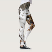 De stapel van het logboek in de Leggings van Bosse (Rechts)