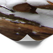 De stapel van het logboek in het Poster van Bossen (Hoek)