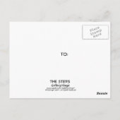 De stappen briefkaart (Achterkant)