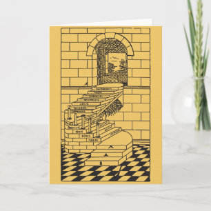 De stappen van de metselaar kaart