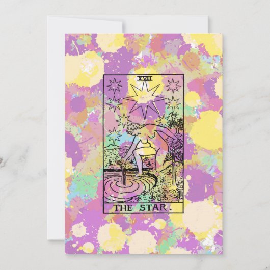 De Star Tarot Feest Uitnodiging (Voorkant)
