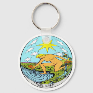 De Star Tarot-Kaart Sleutelhanger