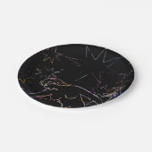 De Star Tarot Party Black Papieren Bordje (Gekanteld)