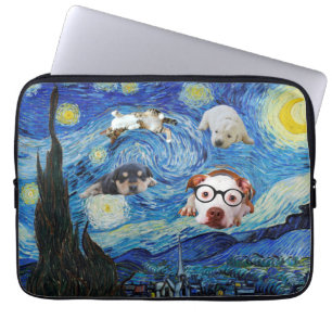 De Starry Fun Night   Laptop Sleeve