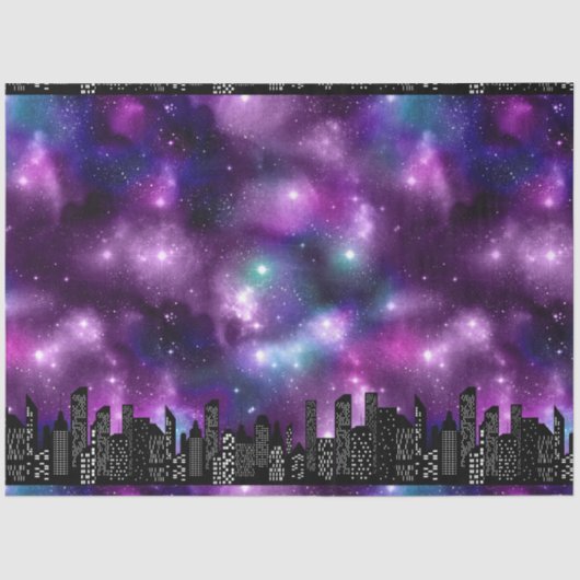 De Starry Skyline serie Design 12 Tissuepapier (Voorkant)