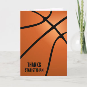 De Statisticus van het Basketbal van het bedankt