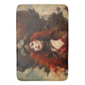 De Steampunk vrouw Badmat (Voorkant Verticaal)