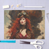 De Steampunk vrouw Tissuepapier (Craft)