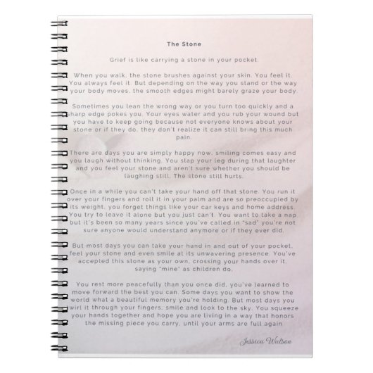 De steen notitieboek (Voorkant)