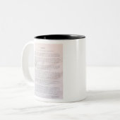 De steen tweekleurige koffiemok (Voorkant links)