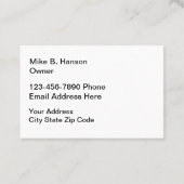 De steen van de bouw kijkt Achtergrond Visitekaartje (Achterkant)