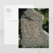 De steen van de rune buiten Kasteel Gripsholm Briefkaart (Voorkant / Achterkant)