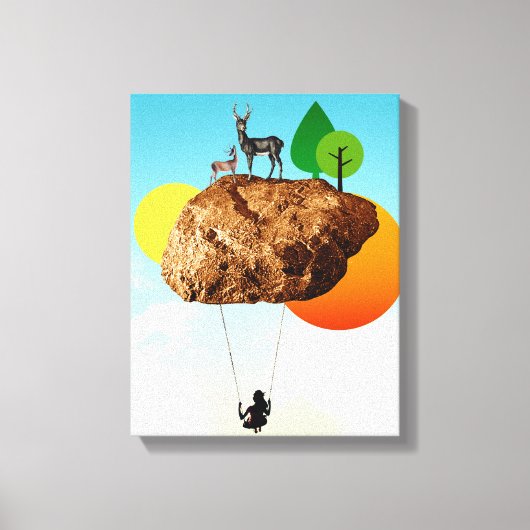 De steen van ons bestaan canvas afdruk (Voorkant)