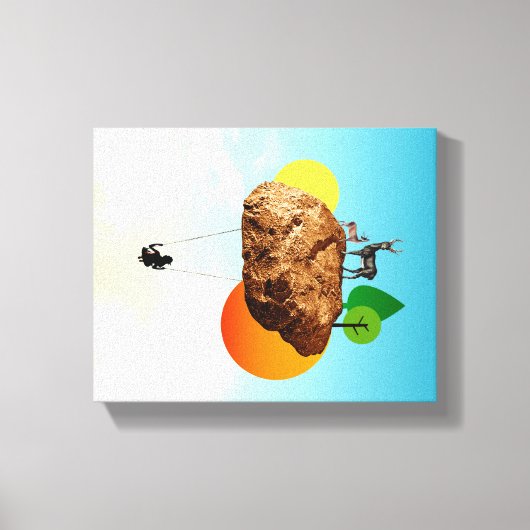 De steen van ons bestaan canvas afdruk (Voorkant)