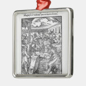 De steensnijder metalen ornament (Links)