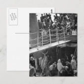 De "Steerage - Immigration Ship 1907" Briefkaart (Voorkant / Achterkant)