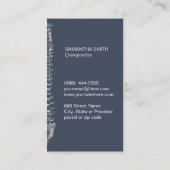 De stekelı- Visitekaartje van de Chiropraktijk van (Achterkant)