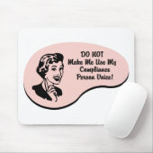 De Stem van de Persoon van de naleving Muismat (Met muis)