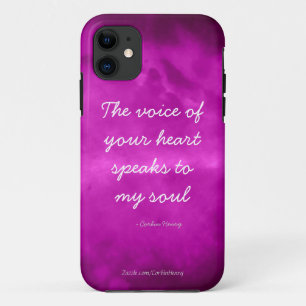 De Stem Van Je Hart Spreekt Tot Mijn Ziel - Paars iPhone 11 Hoesje