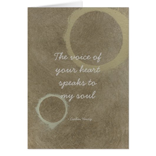 De stem van uw hart - cirkels (Voorkant)