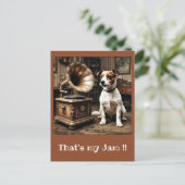 "DE STEM VAN ZIJN MEESTER" BRIEFKAART (Staand voorkant)