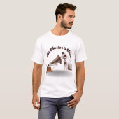 De stem van zijn meester in het script t-shirt (Voorkant volledig)
