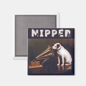 De stem van zijn meester Nipper de Hond Magneet (Voorkant / Achterkant)