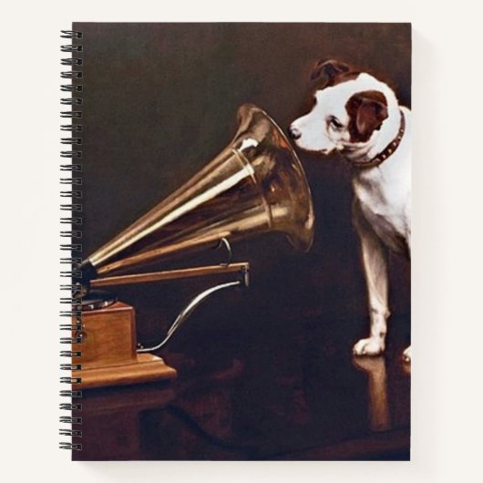 De stem van zijn meester notitieboek (Voorkant)