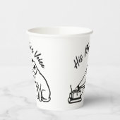 De stem van zijn meester papieren bekers (Links)