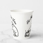 De stem van zijn meester papieren bekers (Rechts)