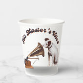 De stem van zijn meester papieren bekers (Voorkant)