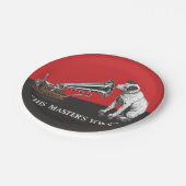 De stem van zijn meester papieren bordje (Gekanteld)