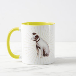 De stem van zijn meester straalt helder mok