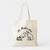De stem van zijn meester tote bag (Achterkant)