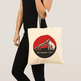 De stem van zijn meester tote bag