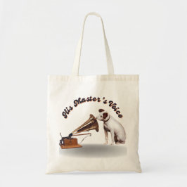 De stem van zijn meester tote bag