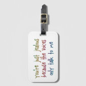 De stemmen bagagelabel (Voorkant (verticaal))