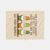 De stemmen krijgen meer gnomen fleece deken (Voorkant (Horizontaal))