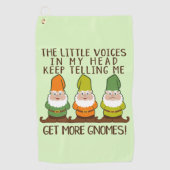 De stemmen krijgen meer gnomen golfhanddoek (Voorkant)