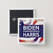 De STEMMING Biden Harris 2020 bevorderen Vierkante Button 5,1 Cm (Voorkant /achterkant)