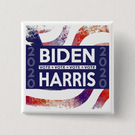 De STEMMING Biden Harris 2020 bevorderen Vierkante Button 5,1 Cm