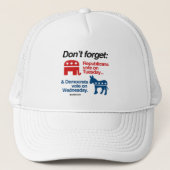 DE STEMMING VAN DE REPUBLIEK DINSDAG TRUCKER PET (Voorkant)