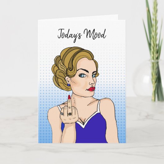 De stemming van vandaag, Middenvinger, Vriendschap Kaart (Voorkant)