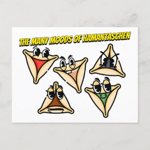 De stemmingen van Hamentashen Briefkaart