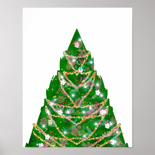 De ster op de boom draaien poster (Voorkant)