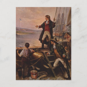 De ster spangled banner licht Edward Percy Moran Briefkaart