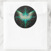 De ster van Angel Ronde Sticker (Tas)