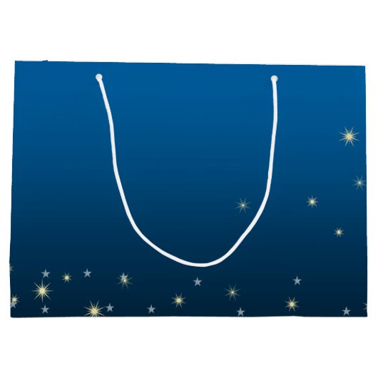 De ster van Bethlehem. Aangepaste kerst Large Cadeauzakje (Achterkant)